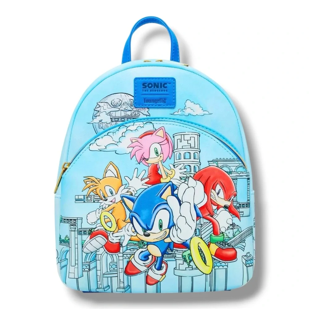 Loungefly Sonic The Hedgehog Sky Sanctuary Mini Backpack - NWT
